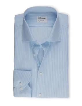 Light Blue Pinstriped Shirt | Fitted Body