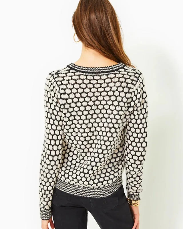 Lilly Pulitzer Women's Brista Sweater - Black Honeycomb