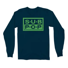 Logo Navy w/Green Long Sleeve T-Shirt