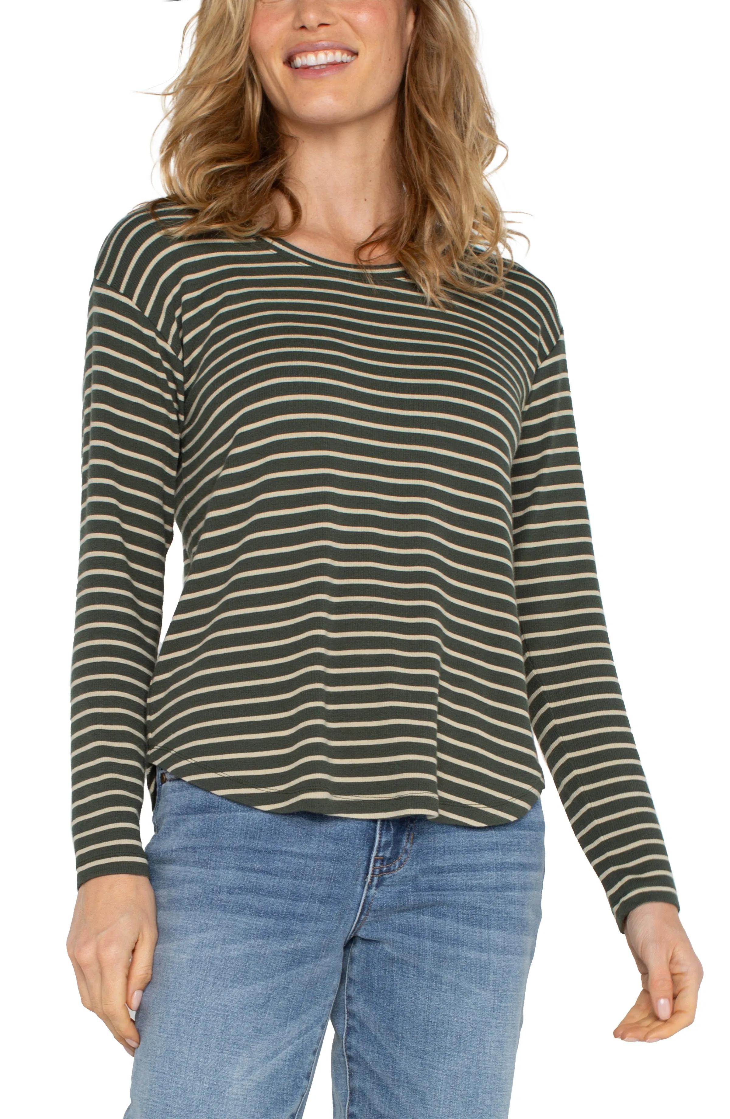 LONG SLEEVE SCOOP NECK TOP