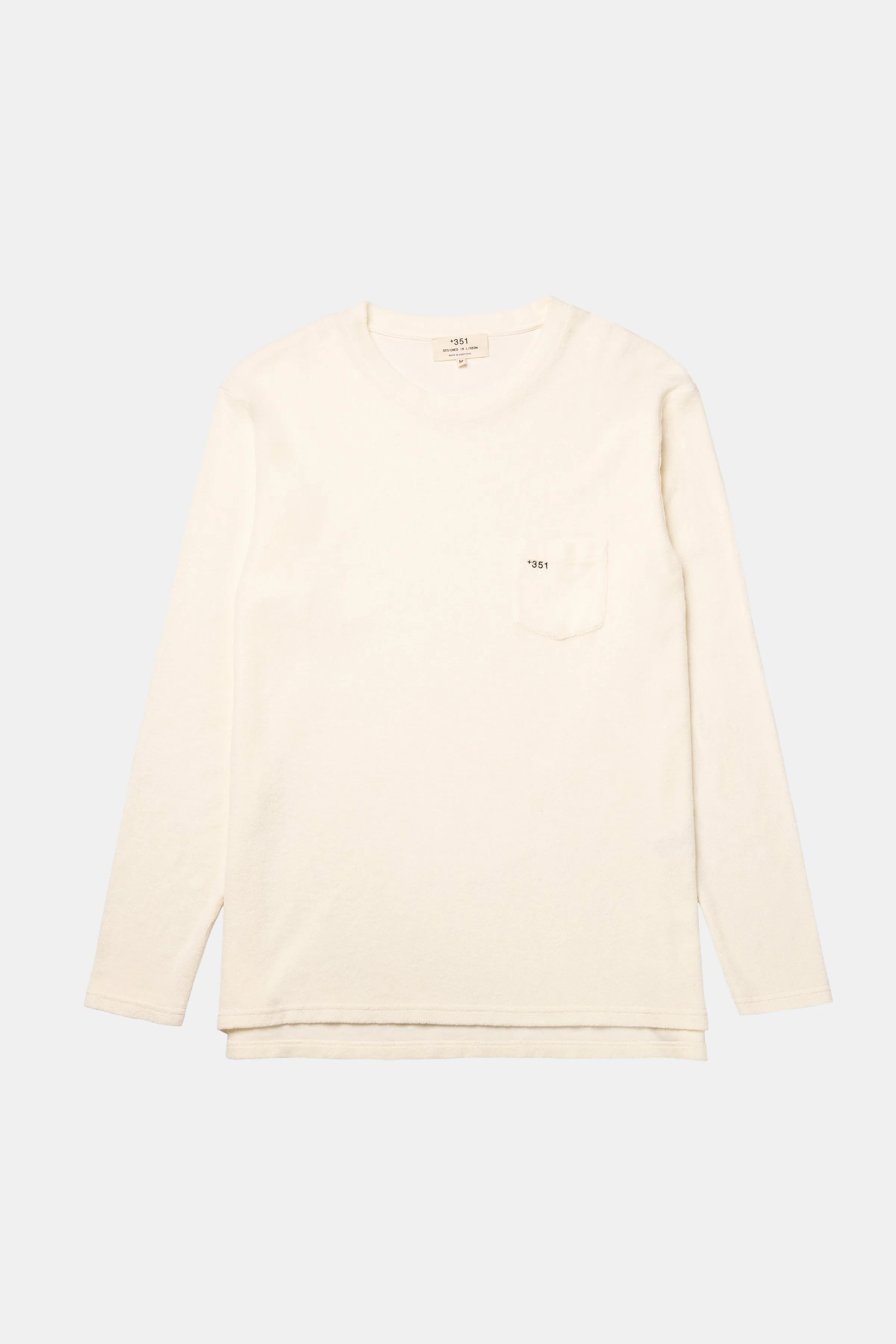 LONG SLEEVE TERRY OFF-WHITE