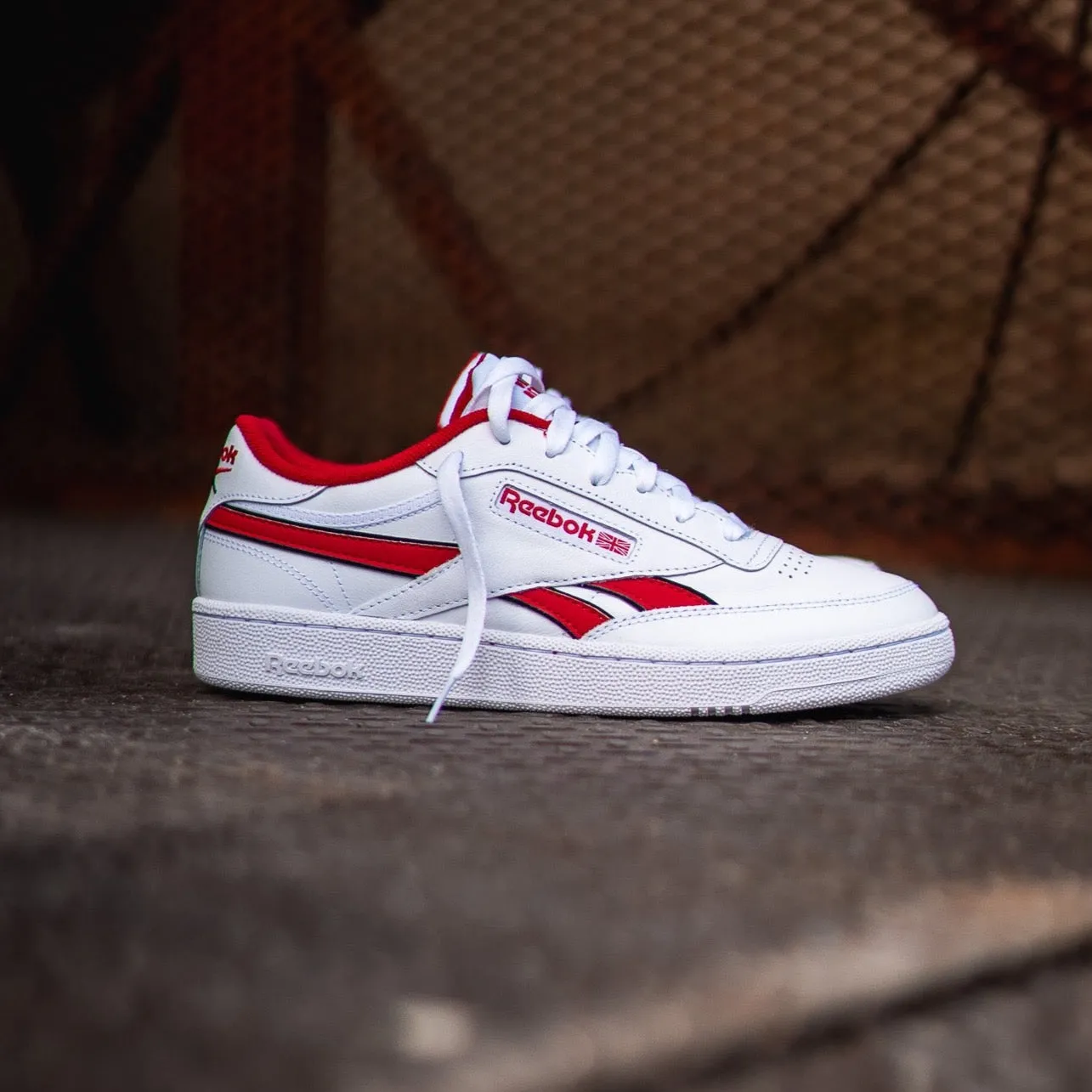 Mens Reebok Club C Revenge (White/Red)