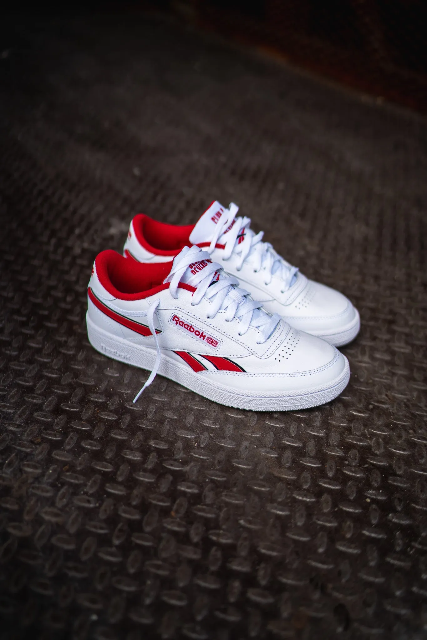 Mens Reebok Club C Revenge (White/Red)