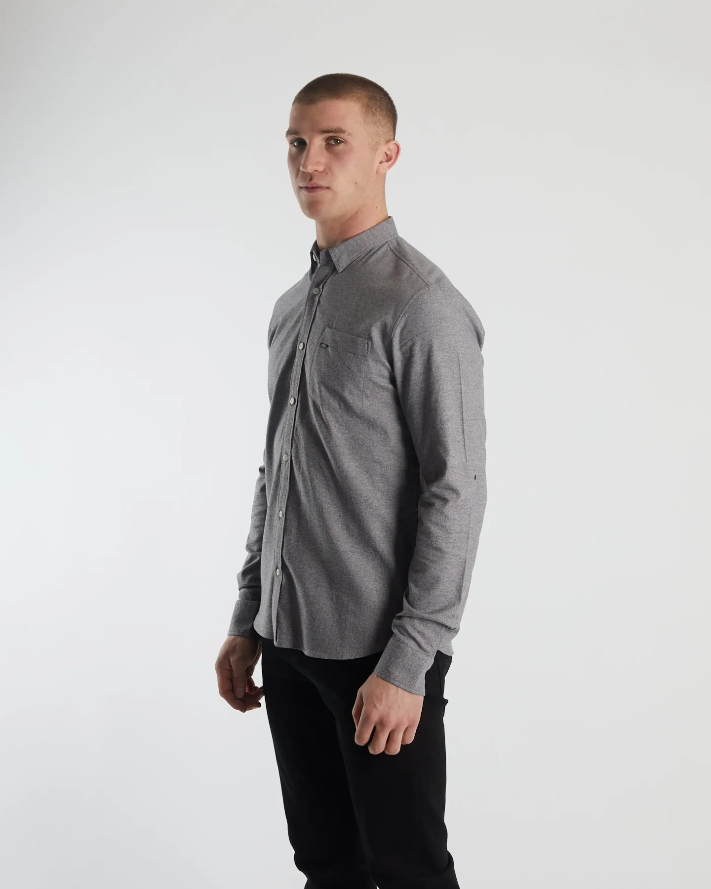 Milton Grindle LS Shirt Grey