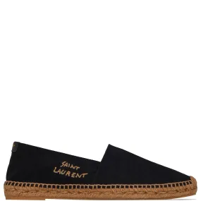 Monogram Espadrille Canvas, Black