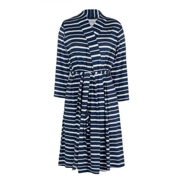 Mummy Robe Cardi - Blue Stripe