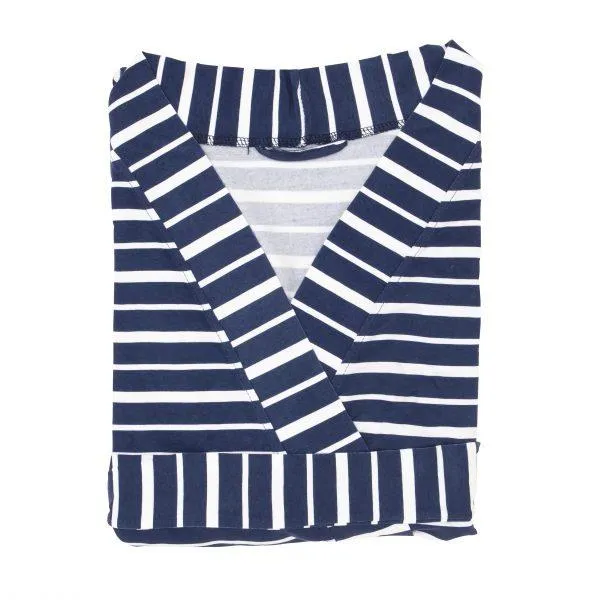 Mummy Robe Cardi - Blue Stripe