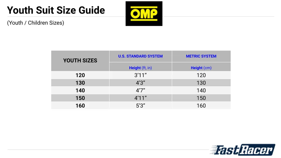 OMP KS-3 Youth Kart Suit