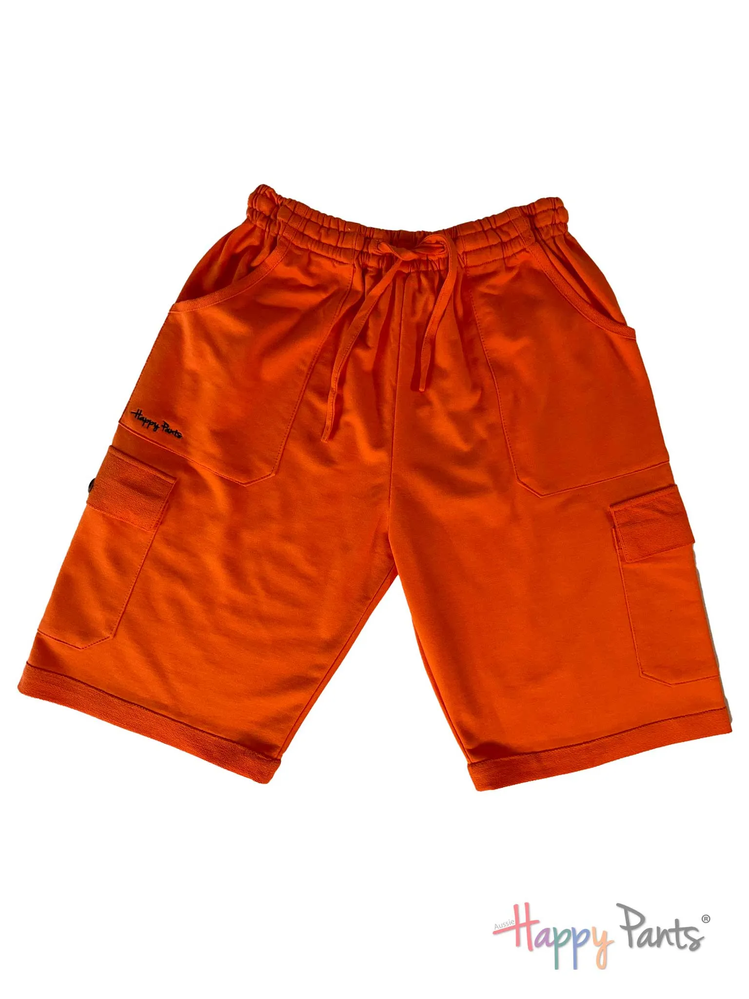 Orange Long Shorts