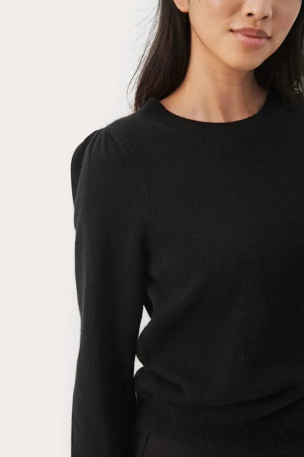 PART TWO EVINA CASHMERE SWEATER BLACK