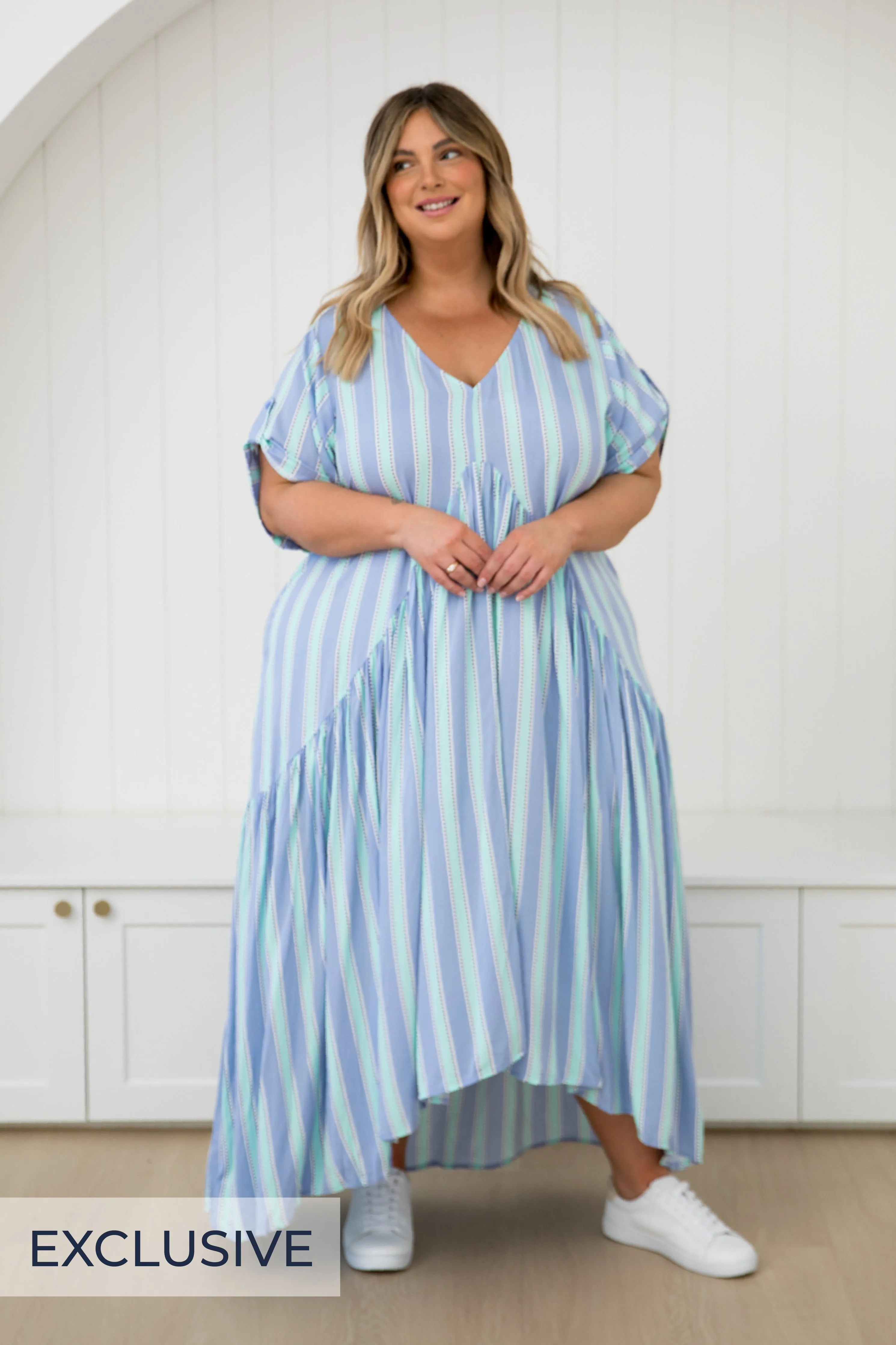 Peak Maxi Dress in Blue Eternity