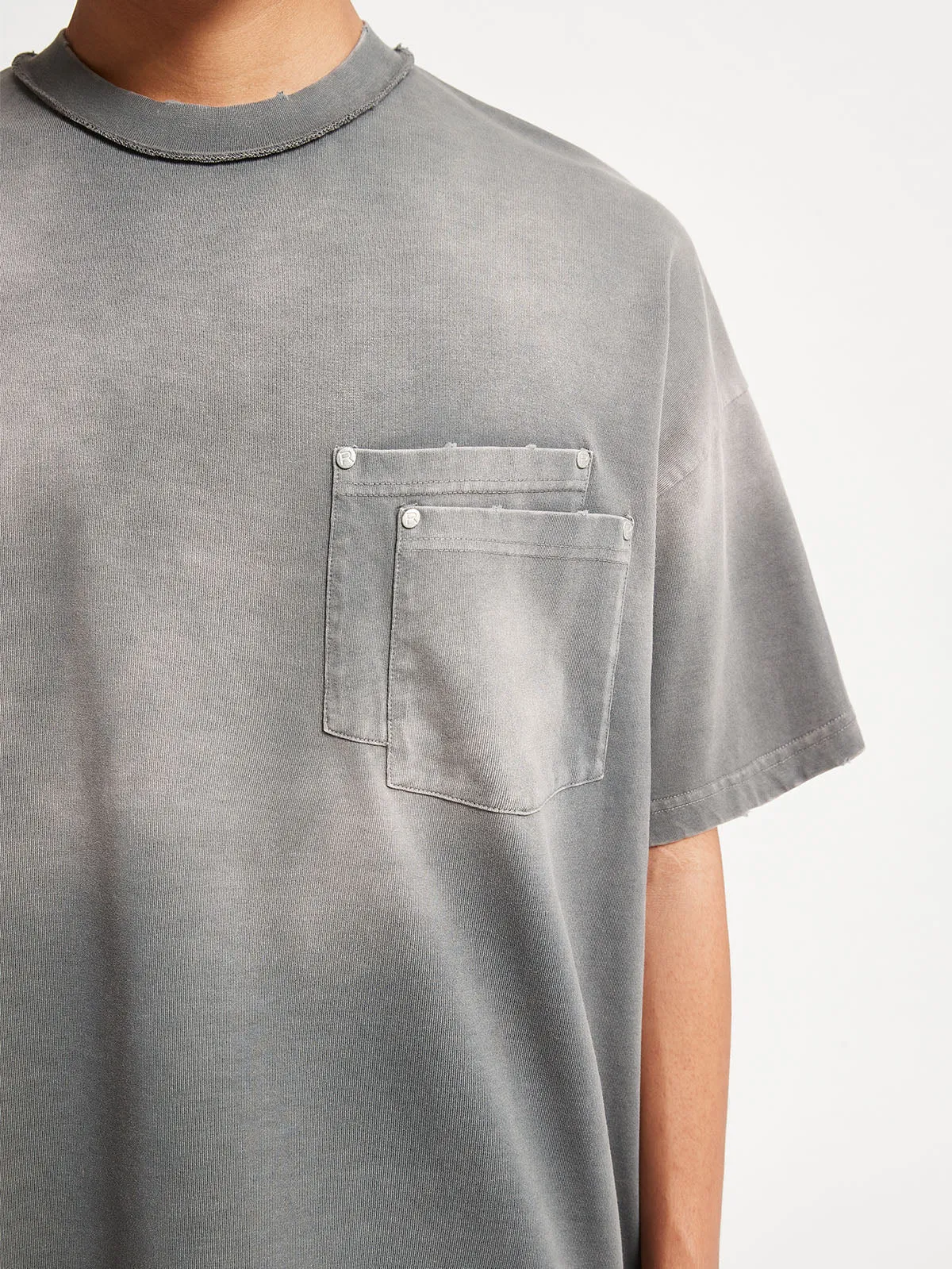 POCKET T-SHIRT ATELIER - WASHED GREY