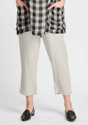 Pocketed Ankle Pant - Linen Pants