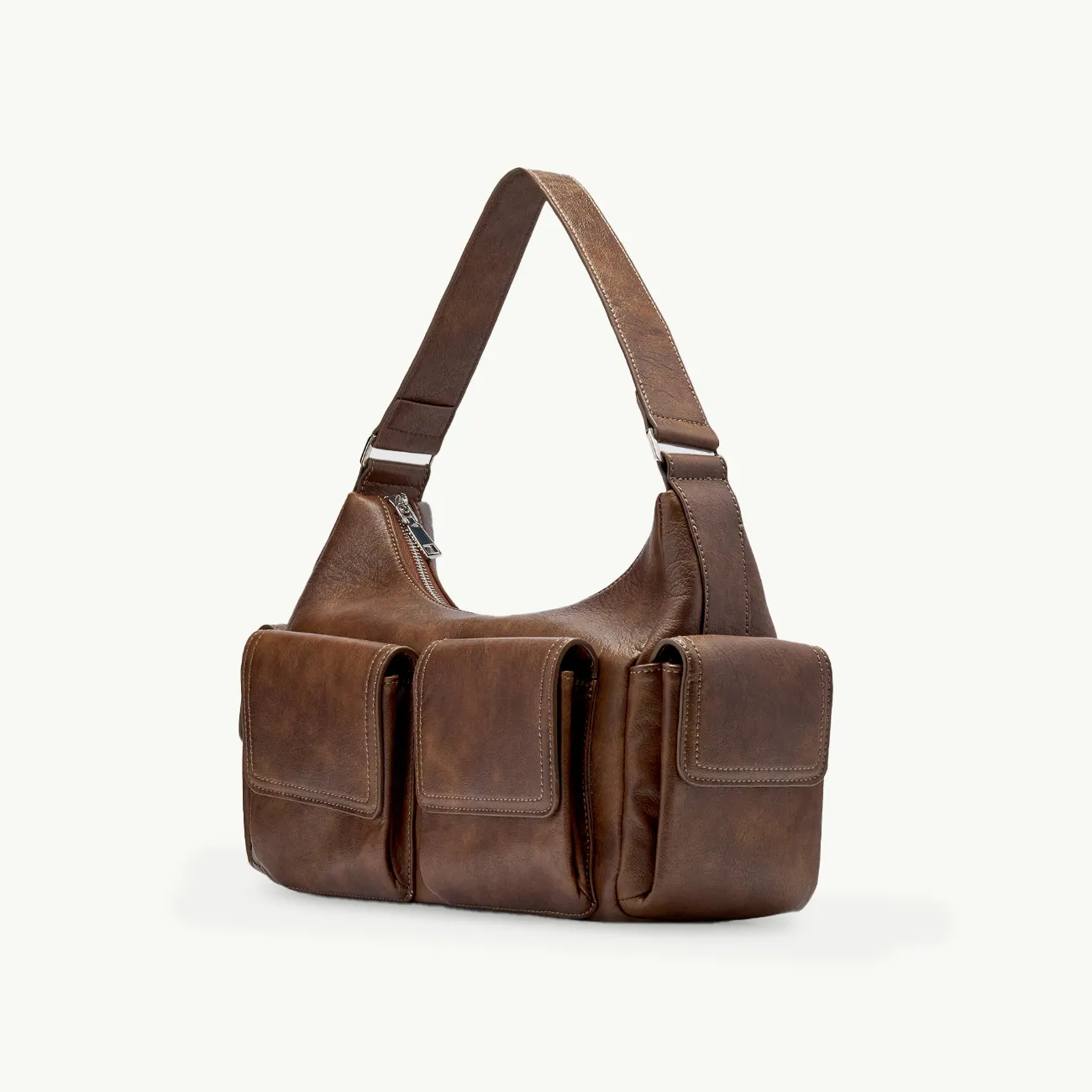 Rae Pocket Bag - Worn Chocolate