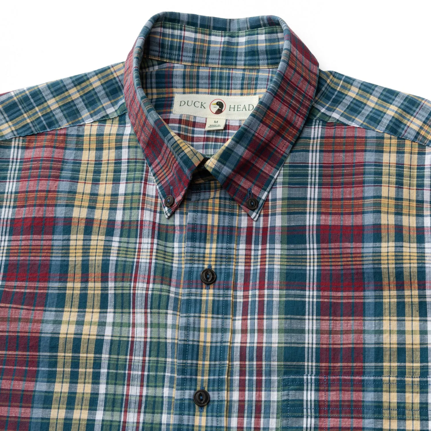 Reid Plaid Cotton Slub Sport Shirt