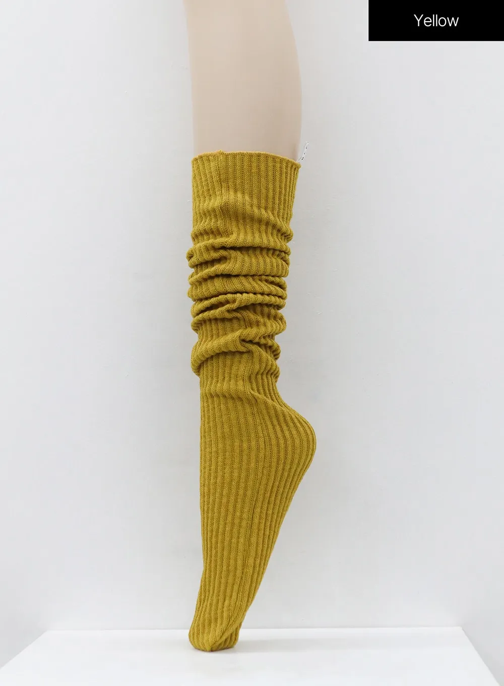 Ribbed Knit Knee Socks OS15