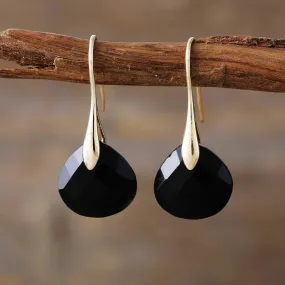 Ritzy Black Onyx Drop Earrings