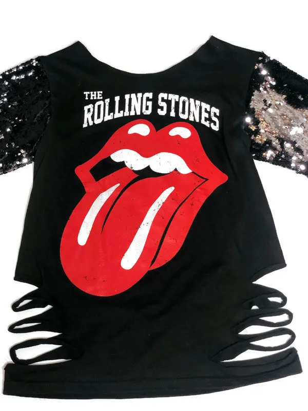 ROLLING STONES Sequin T Shirt