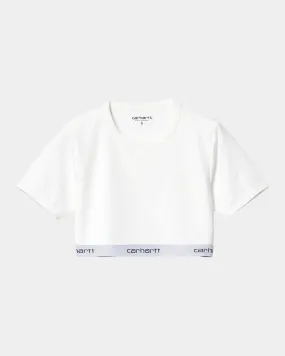 Script Crop Top | White