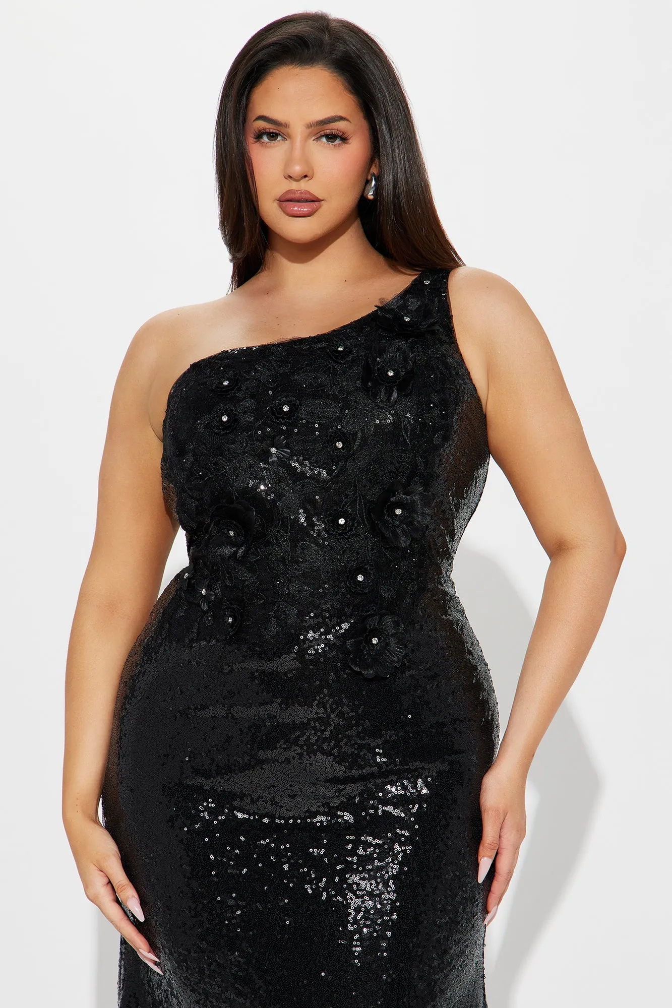 Special Invite Sequin Gown - Black