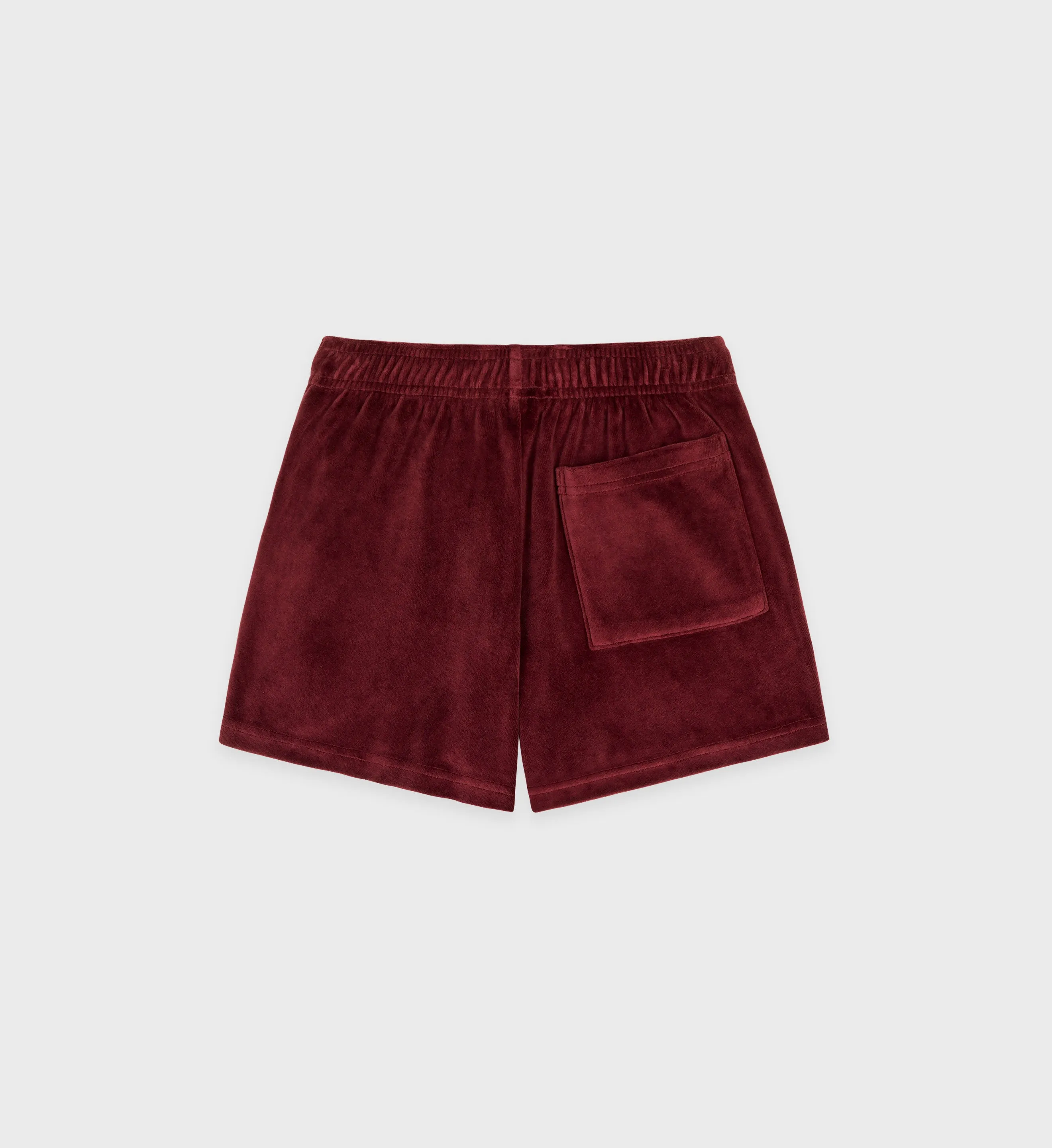 SRC Velour Short - Merlot/White