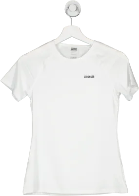 Stronger White Signature T-shirt BNWT UK S