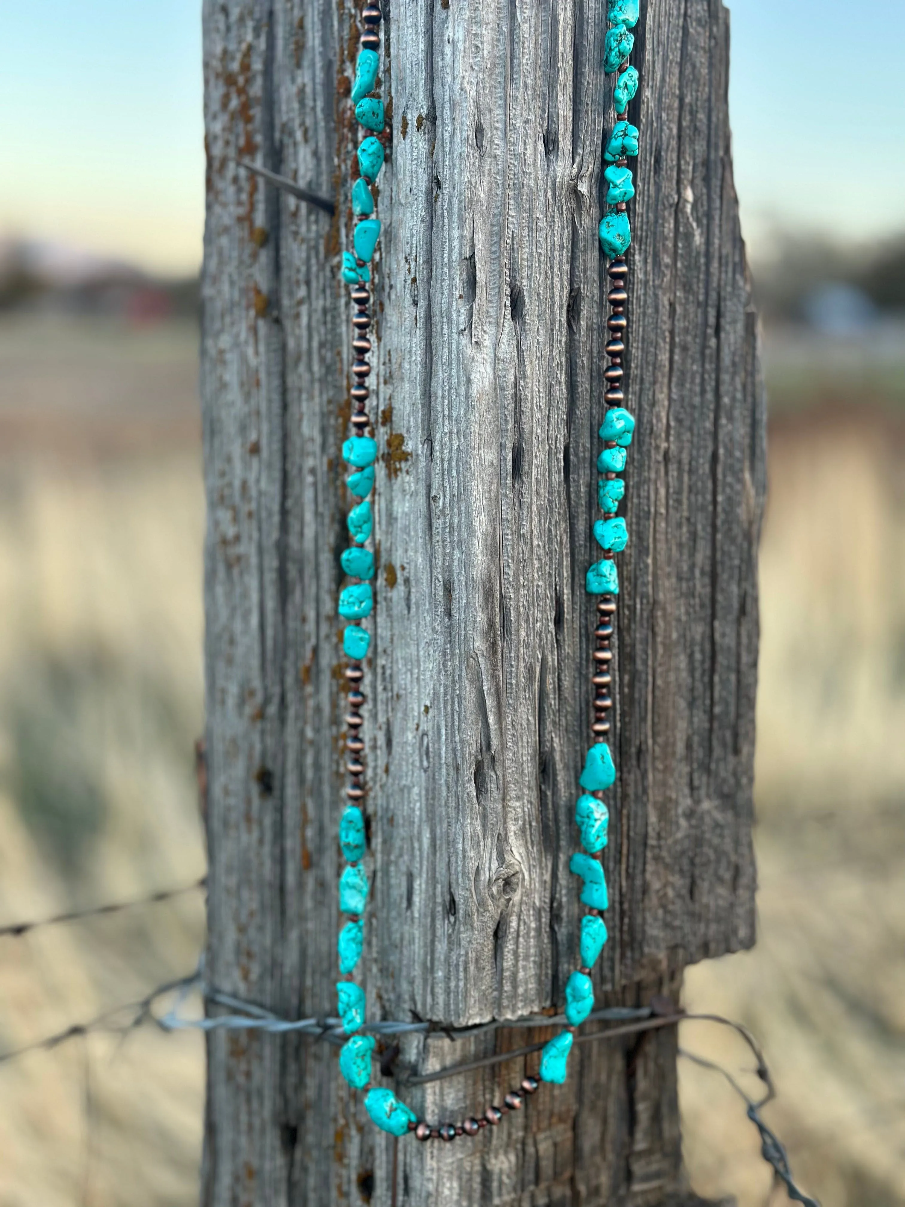 The Calamity Jane Copper and Turquoise Necklace