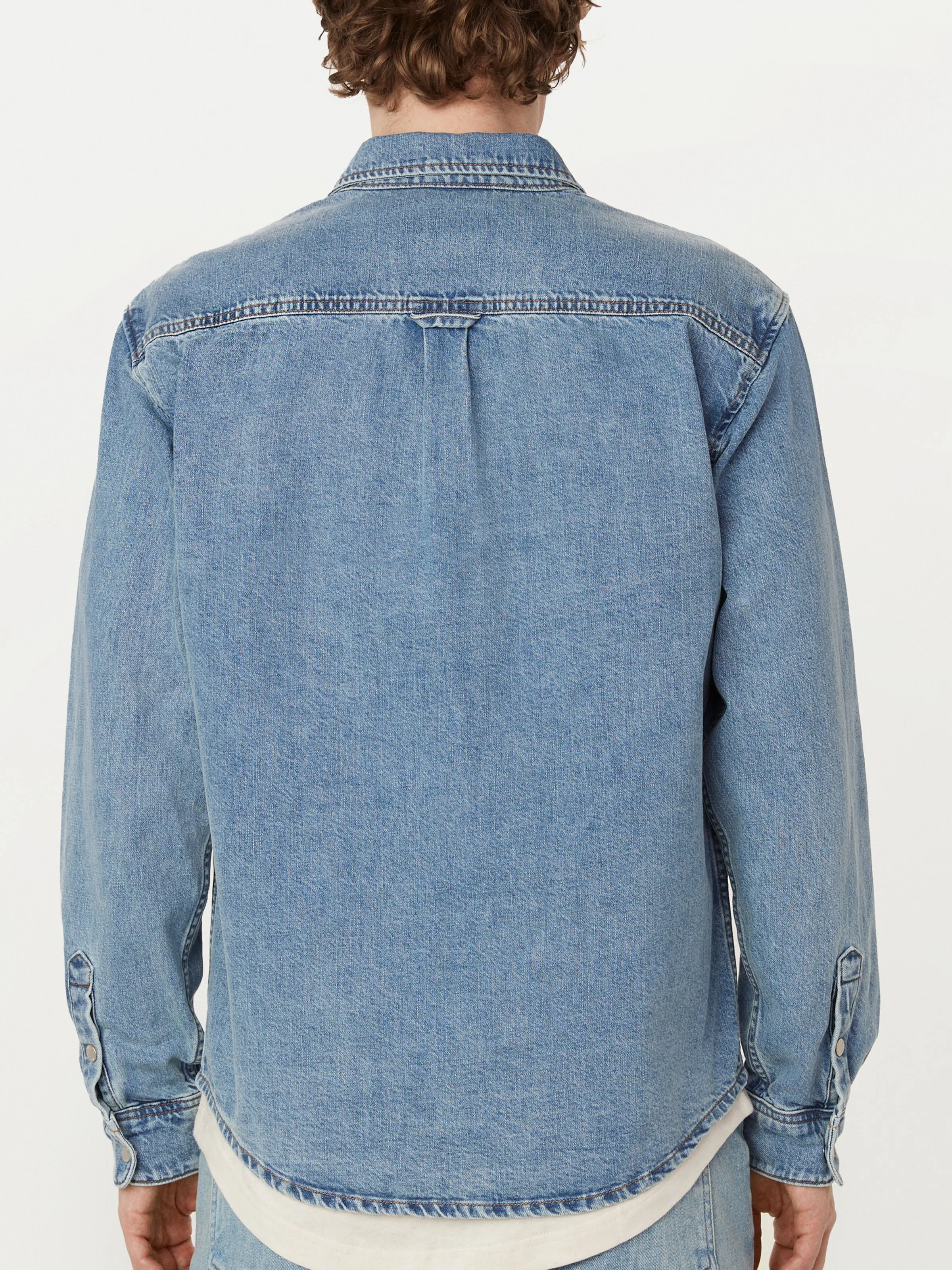 The Denim Shirt in Light Blue