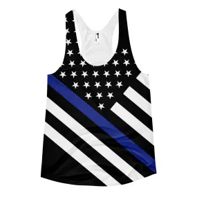 Thin Blue Line Women's racerback tank