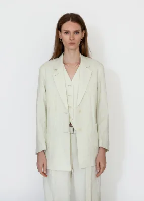 Two Button Blazer in Ivory