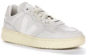 Veja V 90 Leather In Light Grey For Women