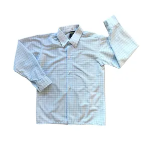 Vintage 1970's Nylon Blue Shirt /  6-8Y