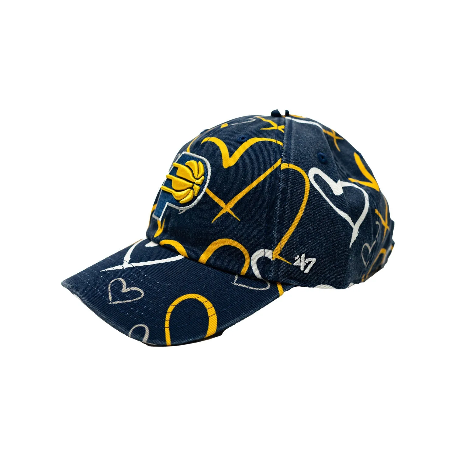 Youth Girls Indiana Pacers Adore Clean Up Hat in Navy by 47 Brand